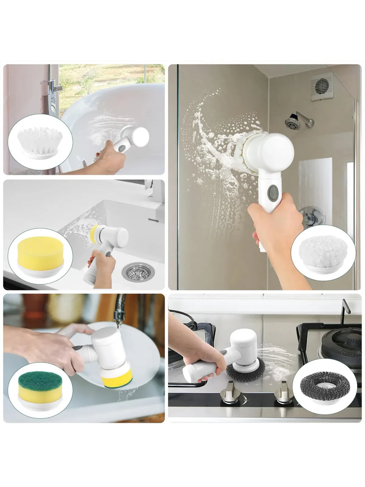 Cordless Electric Spin Scrubber